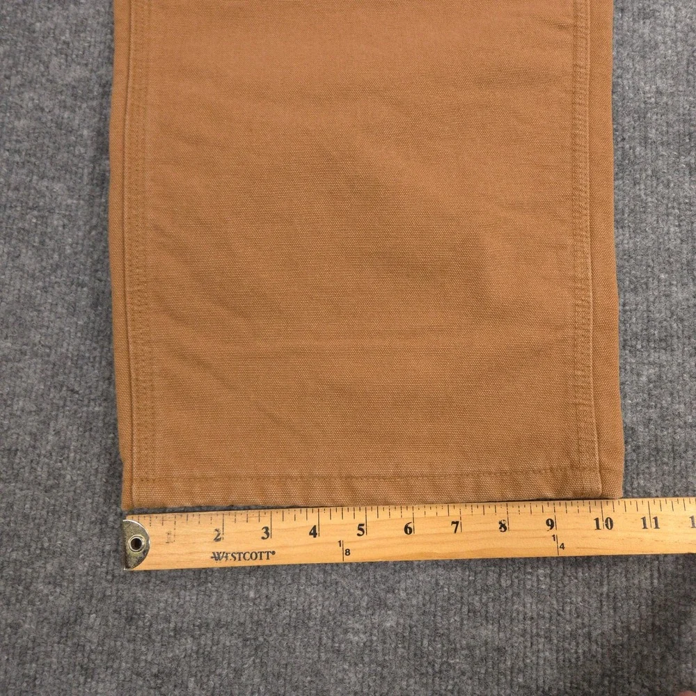 Carhartt Washed Duck Flannel Lined Work Pants Mens 42X32 Brown Made In‎ USA NEW